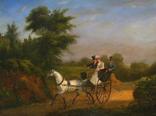 Landscape with carriage